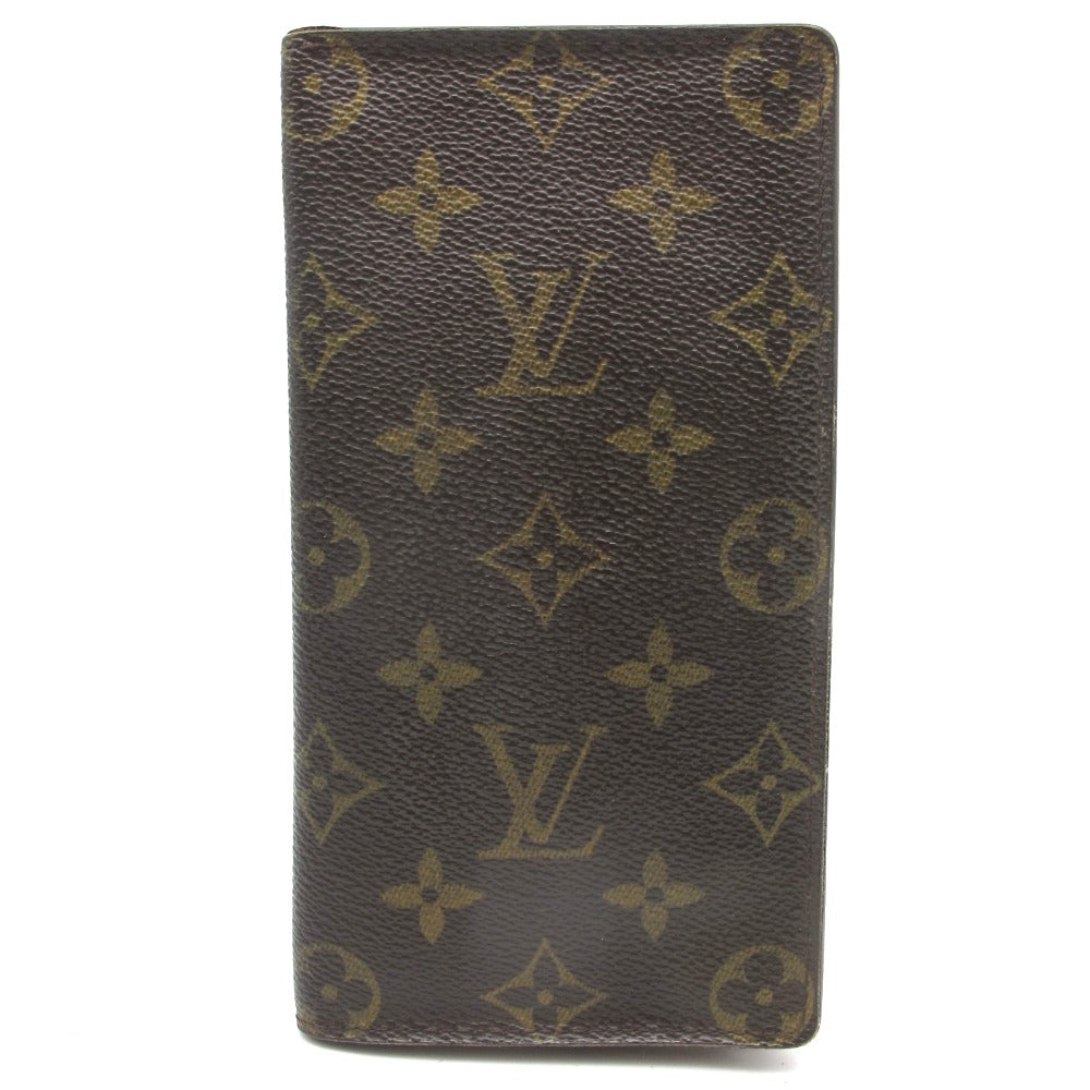 LOUIS VUITTON ルイ・ヴィトン 長財布 ポルトカルトクレディ モノグラム PVC ブラウン 札入れ カード入れ カードケース 小銭入れなし メンズ レディース M60825