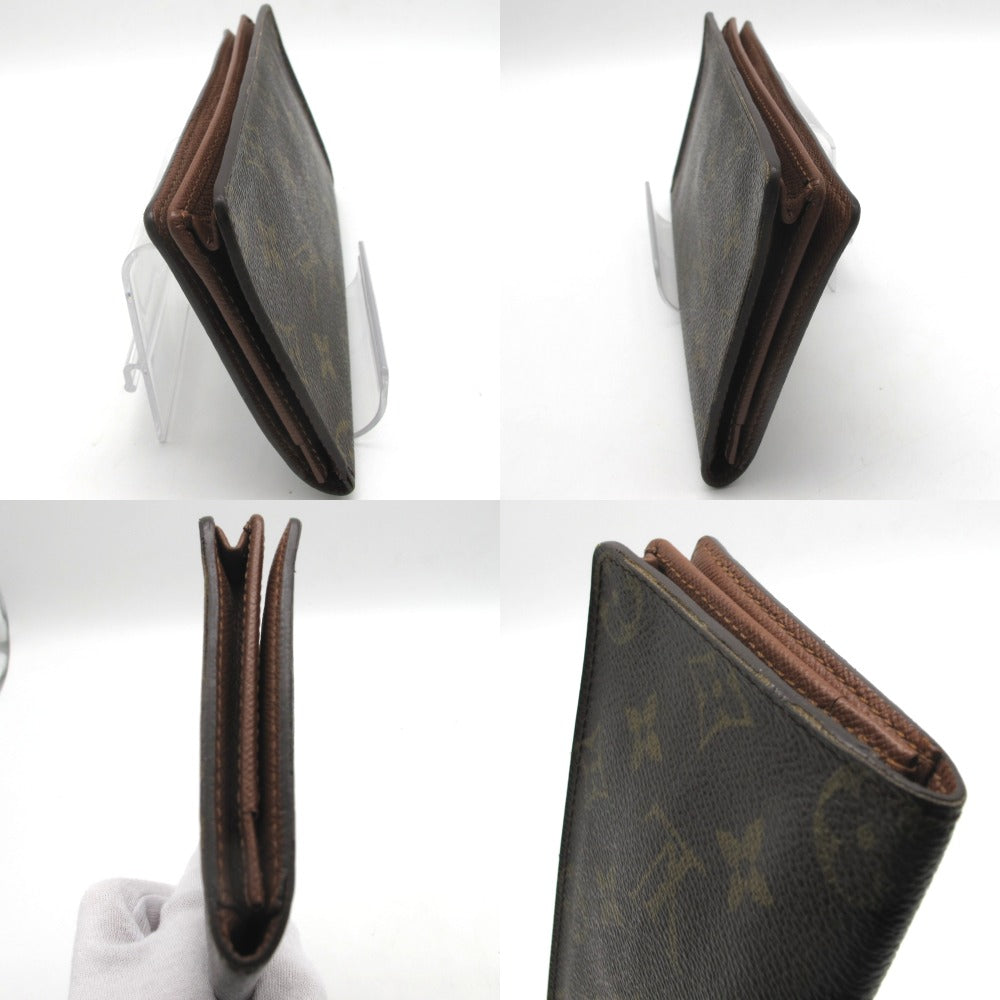 LOUIS VUITTON ルイ・ヴィトン 長財布 ポルトカルトクレディ モノグラム PVC ブラウン 札入れ カード入れ カードケース 小銭入れなし メンズ レディース M60825