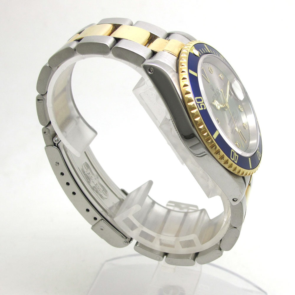 ROLEX ロレックス 腕時計 サブマリーナ デイト Ref.16613SG U番 グレー 8Pダイヤ3Pサファイア 自動巻き