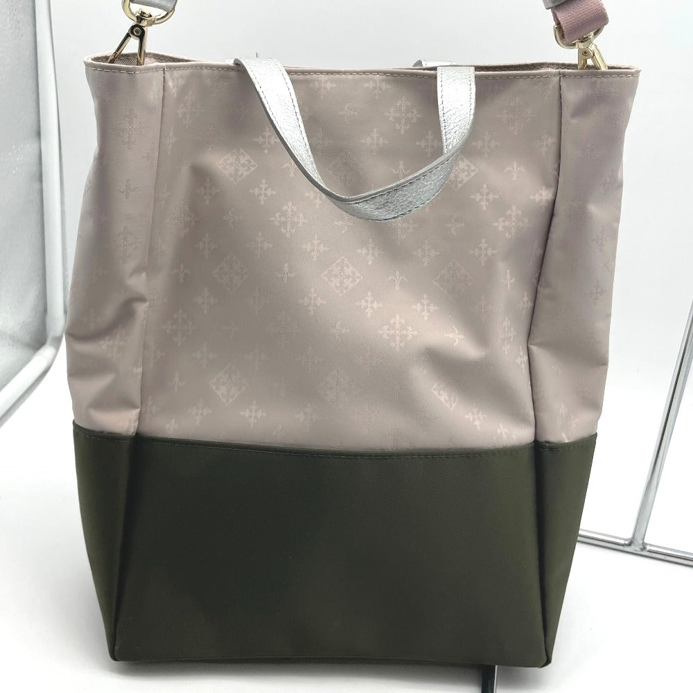 russet ラシット トートバッグ ハンドバッグ キャンドルシリーズ シグネチャー ゴールド金具 ナイロン スモーキーピンク ピンク ダークグリーン レディース