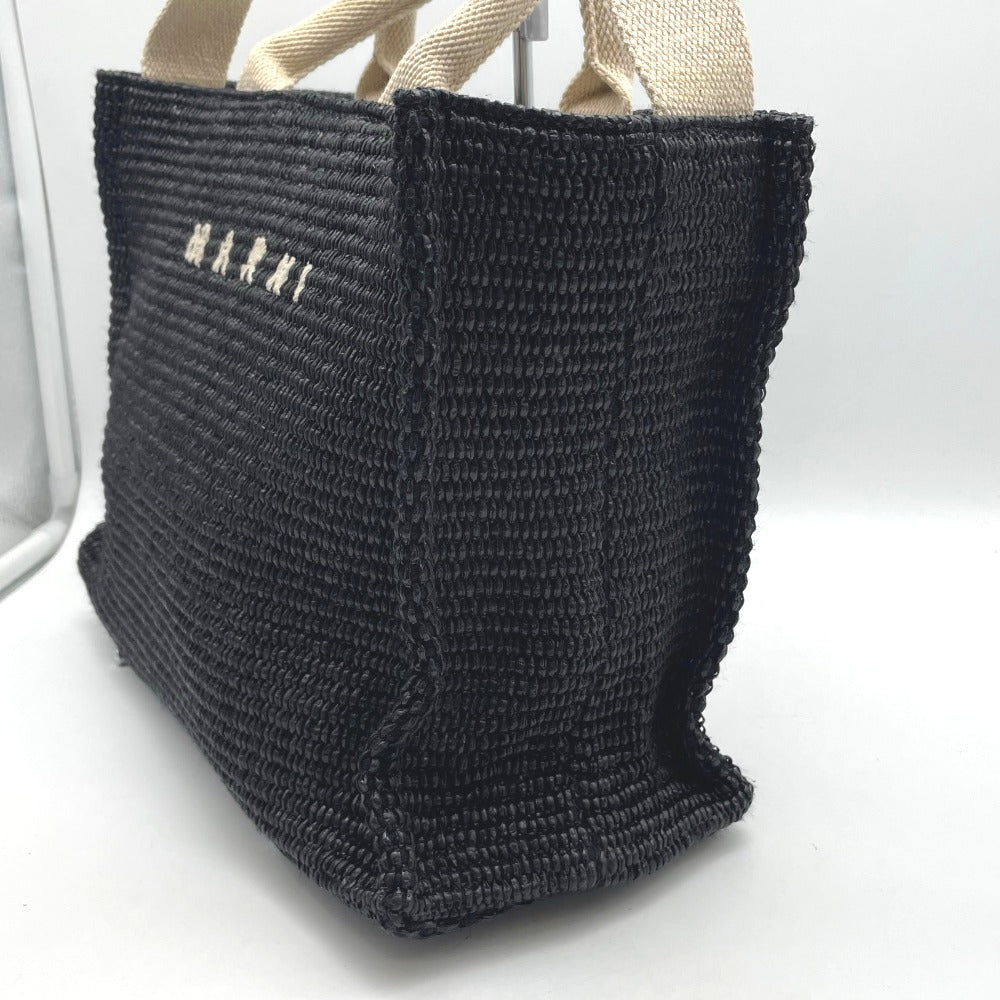 MARNI マルニ トートバッグ ショルダーバッグ 2WAYバッグ 正面ロゴ ブラック レディース