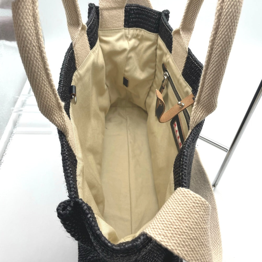 MARNI マルニ トートバッグ ショルダーバッグ 2WAYバッグ 正面ロゴ ブラック レディース
