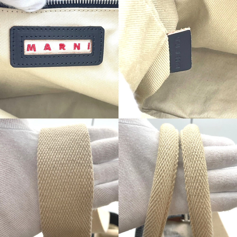 MARNI マルニ トートバッグ ショルダーバッグ 2WAYバッグ 正面ロゴ ブラック レディース