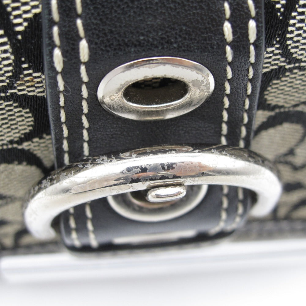 COACH コーチ 二つ折り財布 シグネチャー マルチカラー ナイロン レザー ユニセックス