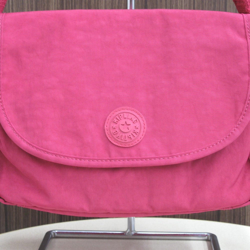 Kipling キプリング ショルダーバッグ フラップ型 斜め掛け ナイロン レディース 美品