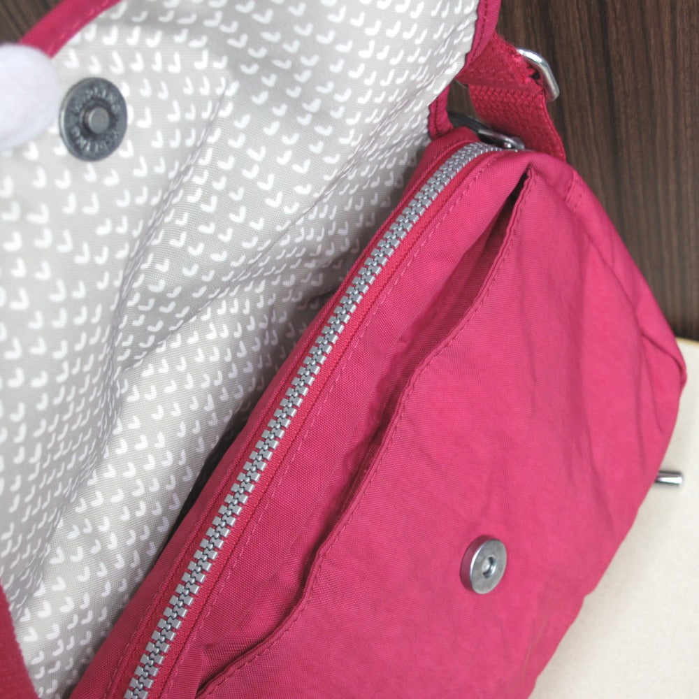 Kipling キプリング ショルダーバッグ フラップ型 斜め掛け ナイロン レディース 美品