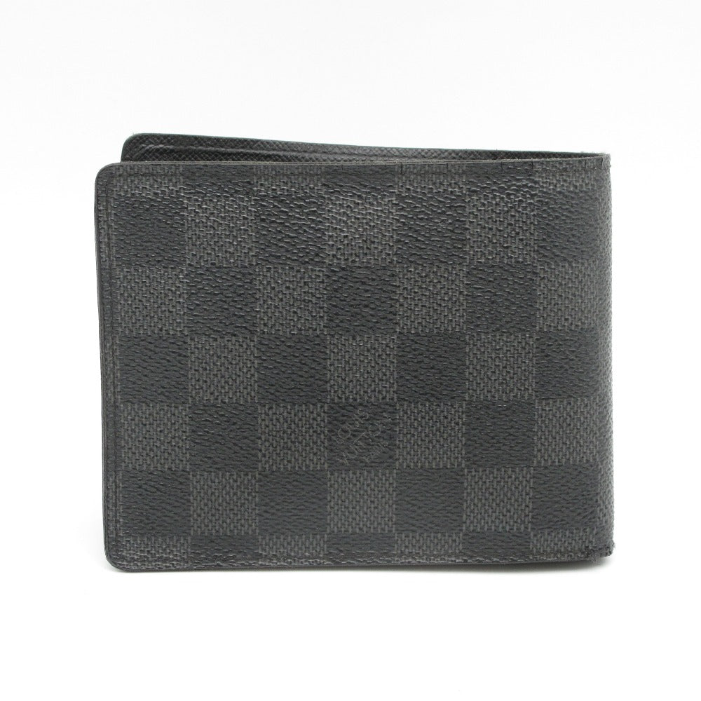 LOUIS VUITTON ルイ・ヴィトン 二つ折り財布 ポルトフォイユ フロリン パスケース ウォレット PVC レザー メンズ ダミエ グラフィット N63074