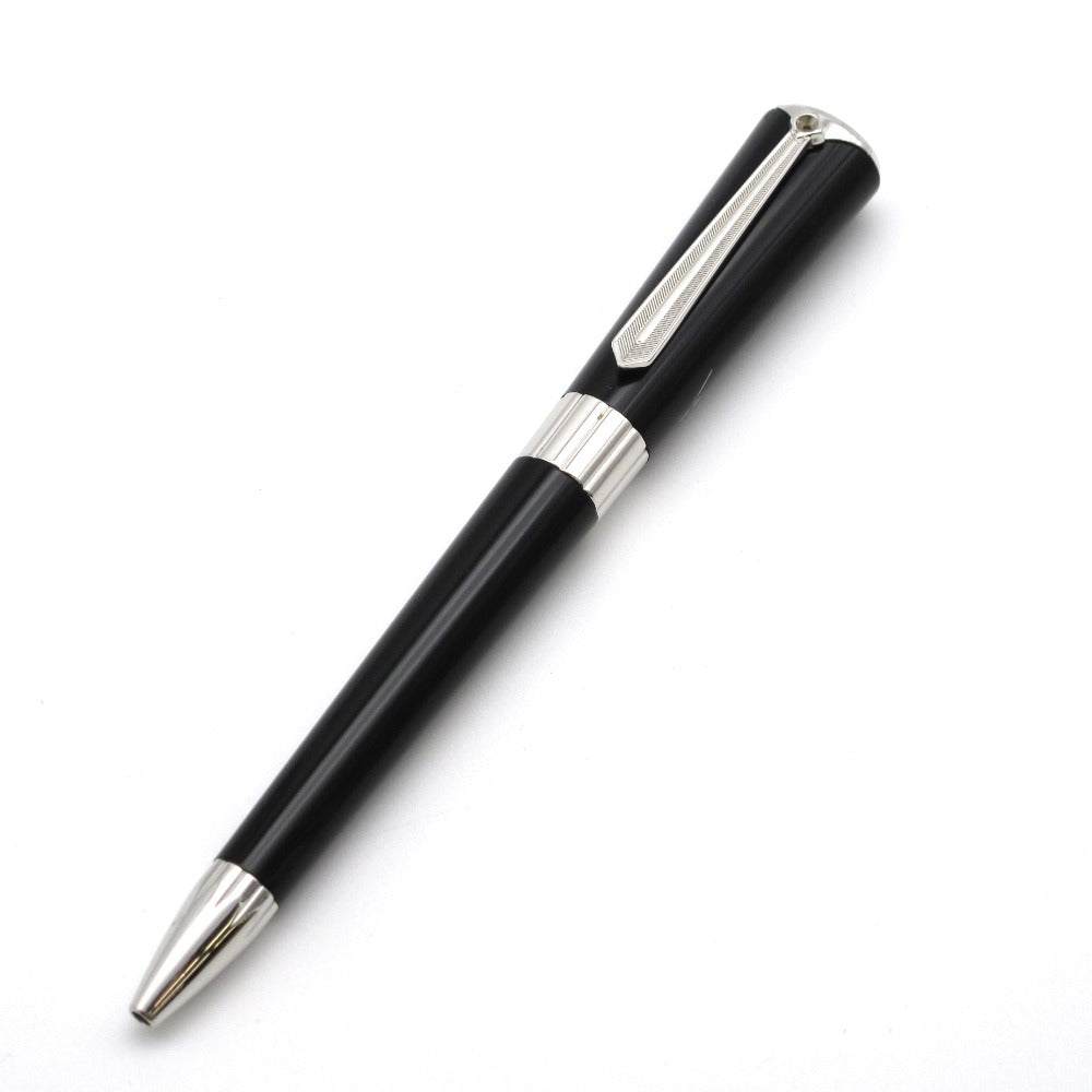 MONTBLANC モンブラン ボールペン マレーネ・ディートリッヒ 女優 ミューズ ツイスト式 ブラック シルバー ブルーインク 長さ収納時13.8cm 難あり