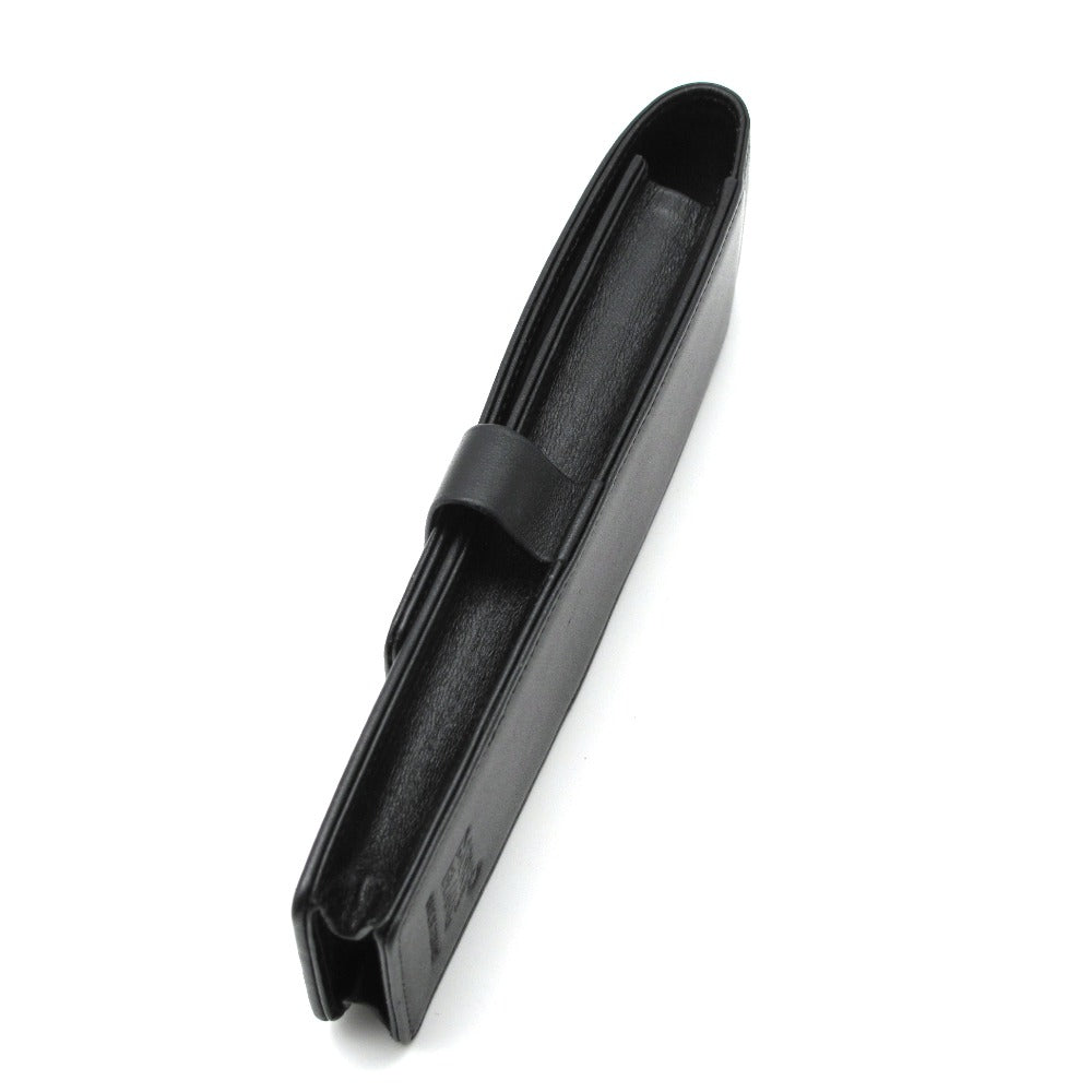 MONTBLANC モンブラン その他文具 マイスターシュテュック 二本差し ペンポーチ ペンケース 筆箱 レザー ブラック ステーショナリー