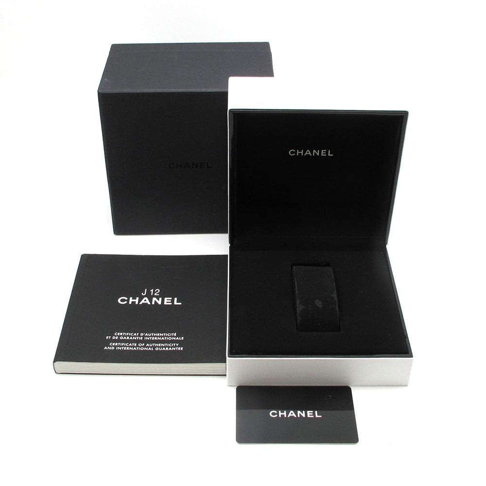 CHANEL シャネル 腕時計 J12 H1629 38mm ホワイトセラミック 12Pダイヤ 自動巻き 美品