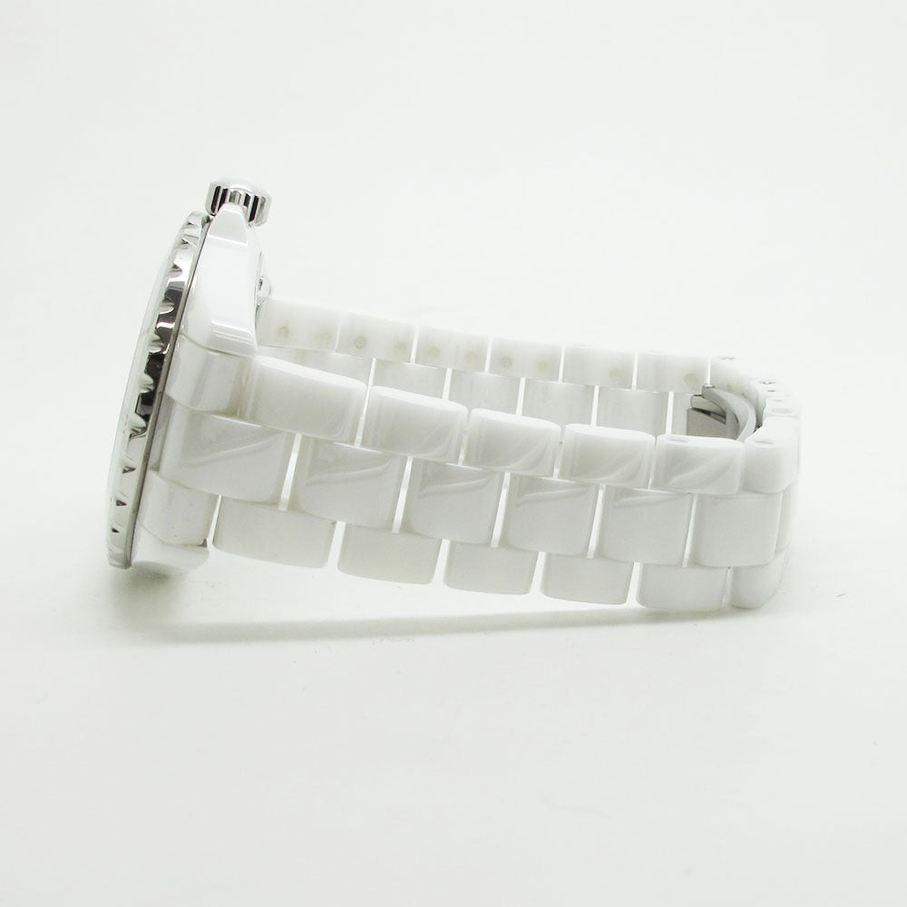 CHANEL シャネル 腕時計 J12 H1629 38mm ホワイトセラミック 12Pダイヤ 自動巻き 美品