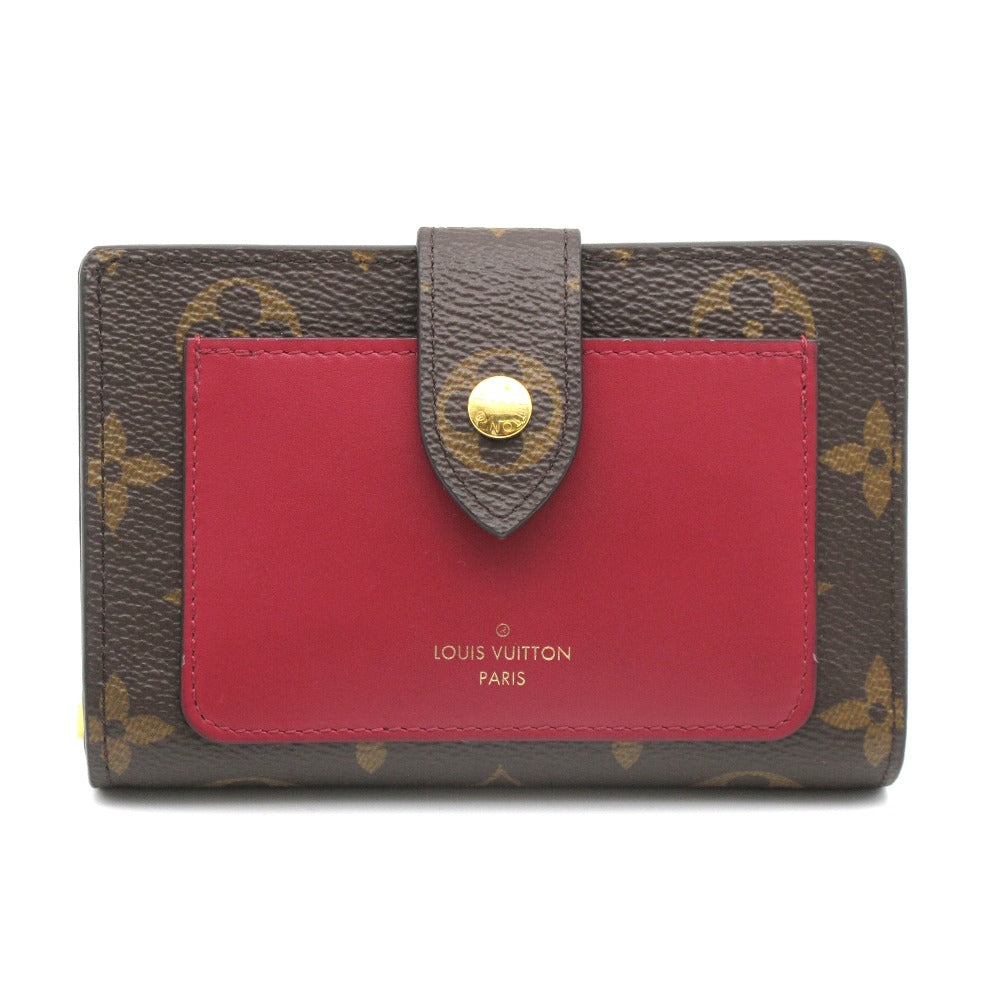 LOUIS VUITTON ルイ・ヴィトン 二つ折り財布 ポルトフォイユ ジュリエット フューシャ コンパクト ウォレット レディース モノグラム M69433 美品