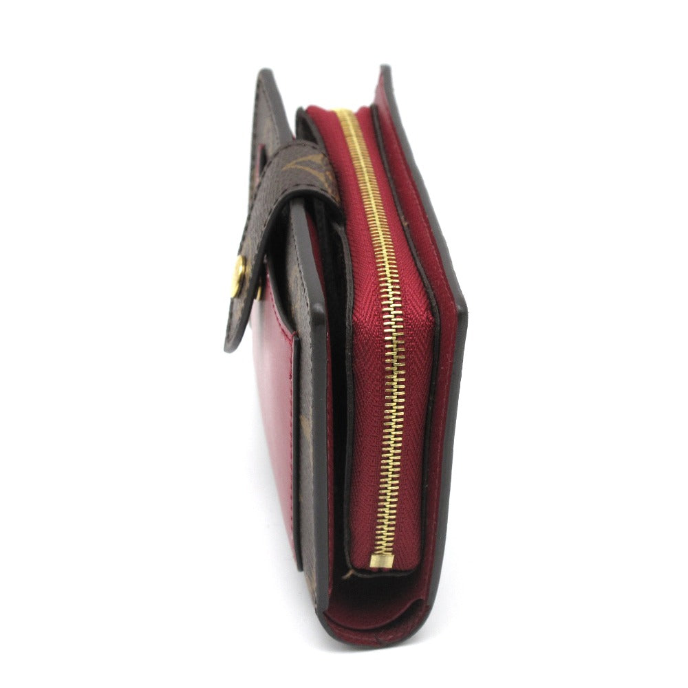 LOUIS VUITTON ルイ・ヴィトン 二つ折り財布 ポルトフォイユ ジュリエット フューシャ コンパクト ウォレット レディース モノグラム M69433 美品