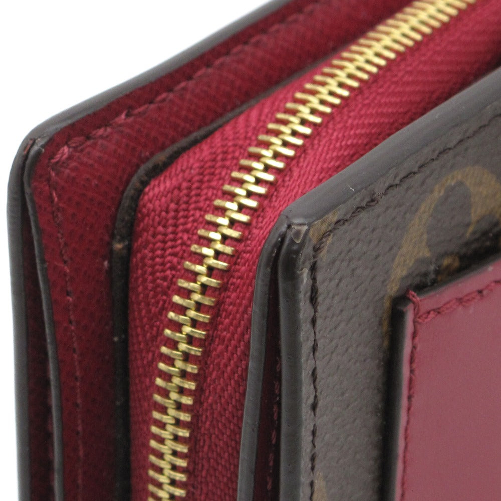 LOUIS VUITTON ルイ・ヴィトン 二つ折り財布 ポルトフォイユ ジュリエット フューシャ コンパクト ウォレット レディース モノグラム M69433 美品