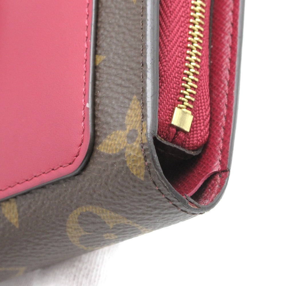 LOUIS VUITTON ルイ・ヴィトン 二つ折り財布 ポルトフォイユ ジュリエット フューシャ コンパクト ウォレット レディース モノグラム M69433 美品