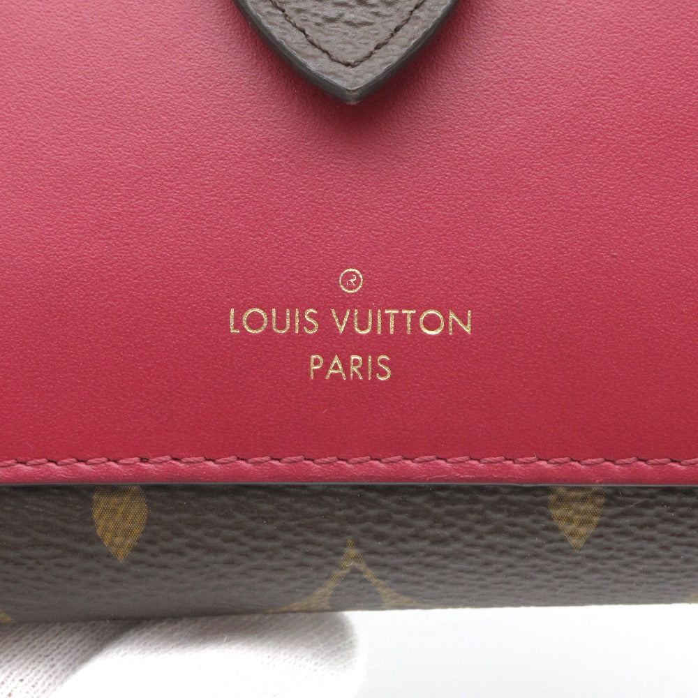 LOUIS VUITTON ルイ・ヴィトン 二つ折り財布 ポルトフォイユ ジュリエット フューシャ コンパクト ウォレット レディース モノグラム M69433 美品