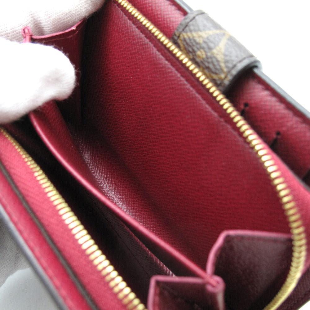 LOUIS VUITTON ルイ・ヴィトン 二つ折り財布 ポルトフォイユ ジュリエット フューシャ コンパクト ウォレット レディース モノグラム M69433 美品
