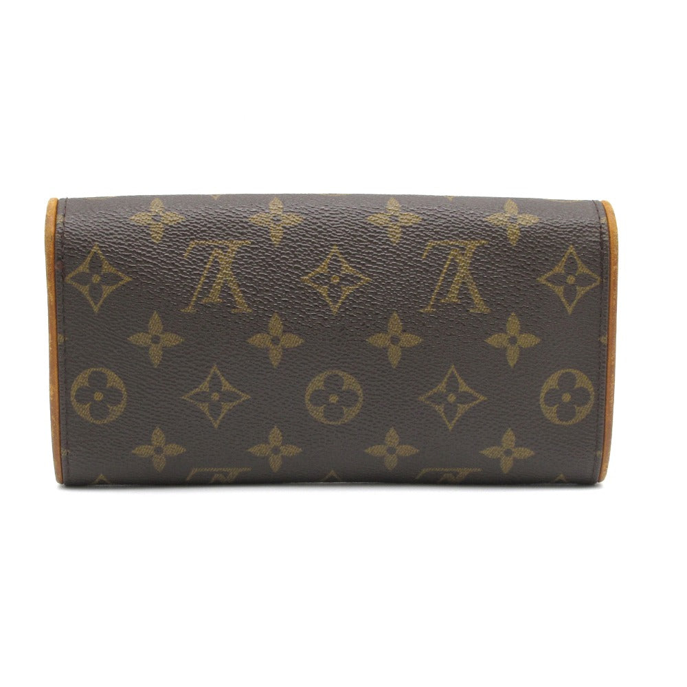 LOUIS VUITTON ルイ・ヴィトン ウエストバッグ ポシェットツインPM ポーチ クラッチ ストラップ無し PVC レザー モノグラム M51854 難あり
