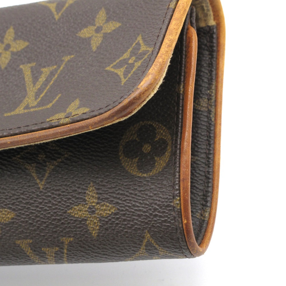 LOUIS VUITTON ルイ・ヴィトン ウエストバッグ ポシェットツインPM ポーチ クラッチ ストラップ無し PVC レザー モノグラム M51854 難あり