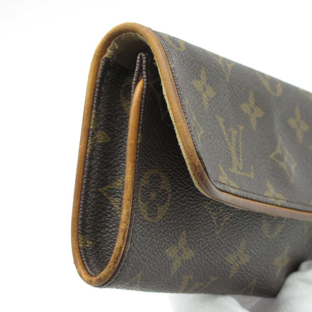 LOUIS VUITTON ルイ・ヴィトン ウエストバッグ ポシェットツインPM ポーチ クラッチ ストラップ無し PVC レザー モノグラム M51854 難あり