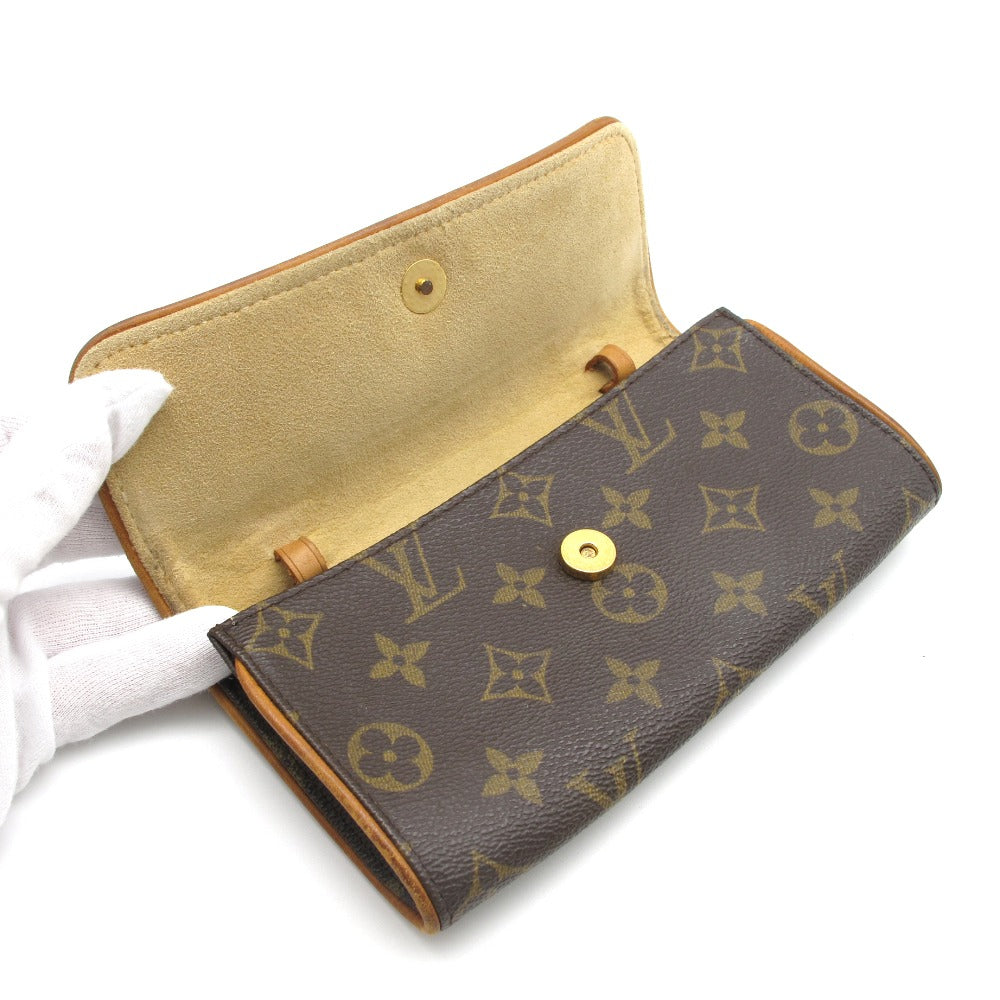 LOUIS VUITTON ルイ・ヴィトン ウエストバッグ ポシェットツインPM ポーチ クラッチ ストラップ無し PVC レザー モノグラム M51854 難あり