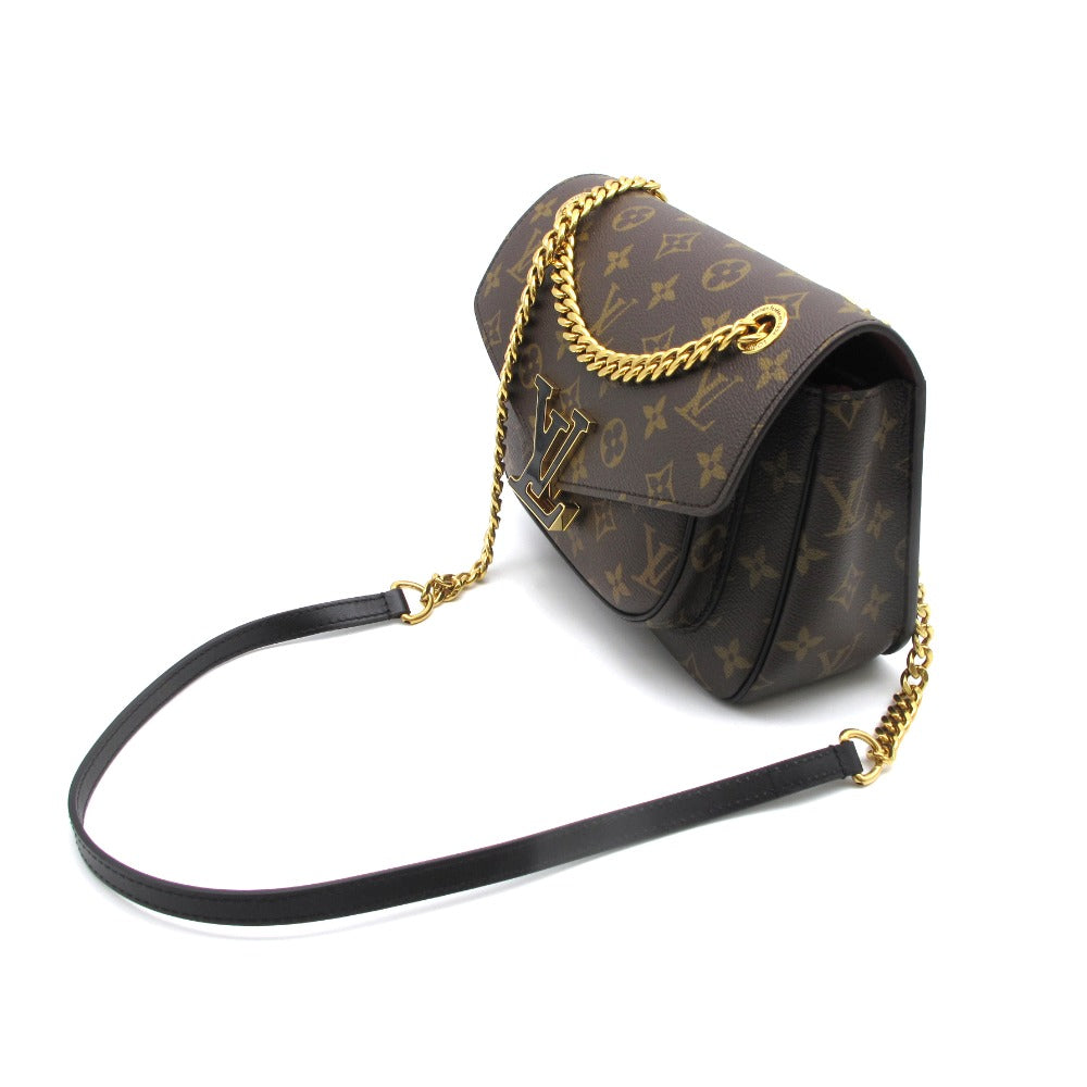 LOUIS VUITTON ルイ・ヴィトン ショルダーバッグ パッシー チェーン PVC レザー レディース モノグラム M45592 美品