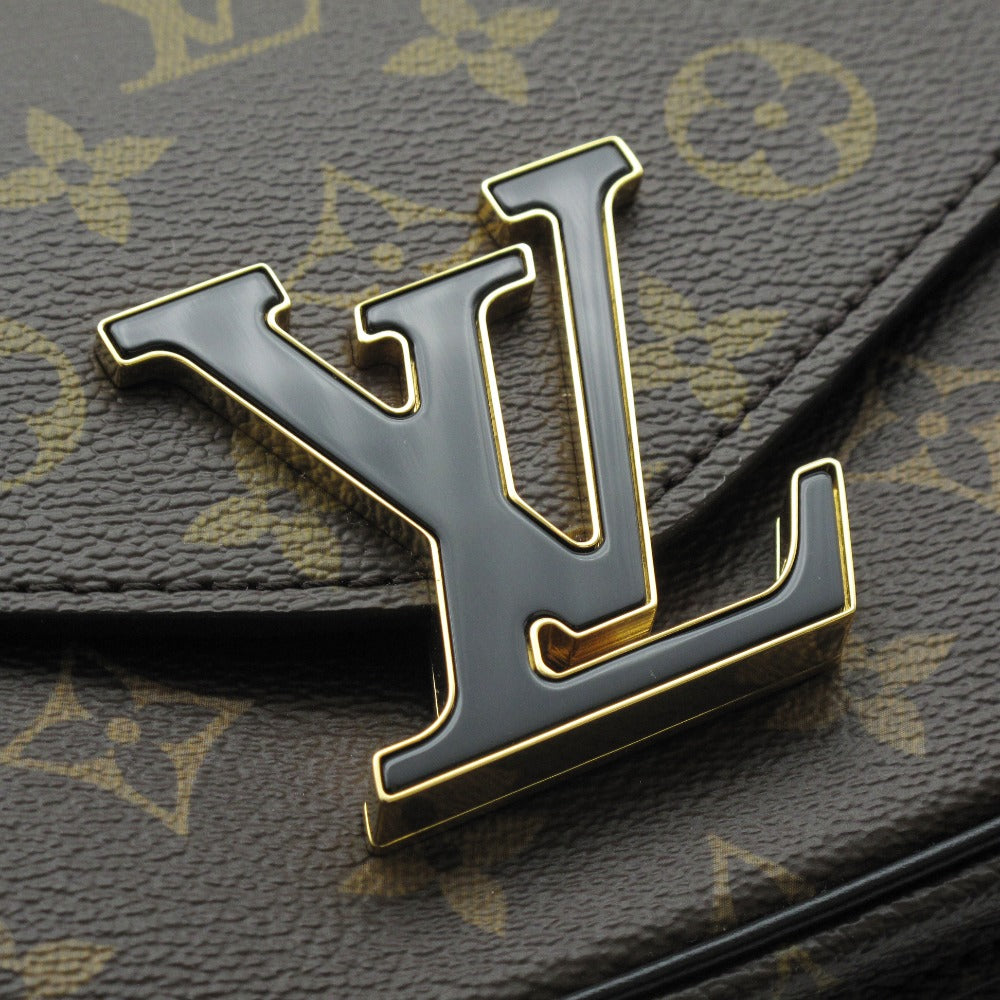 LOUIS VUITTON ルイ・ヴィトン ショルダーバッグ パッシー チェーン PVC レザー レディース モノグラム M45592 美品