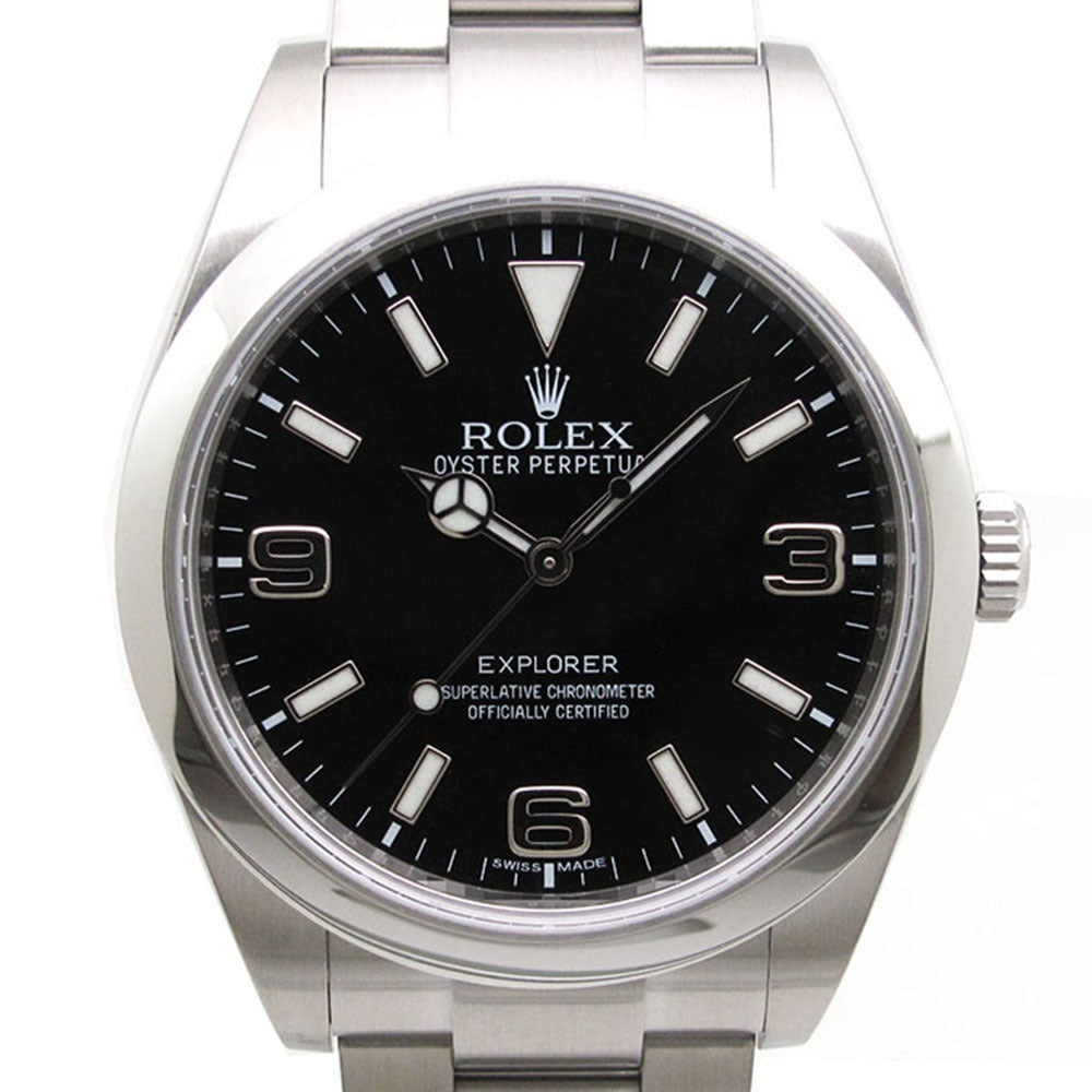 ROLEX ロレックス 腕時計 エクスプローラー1 Ref.214270 ランダム番 鏡面バックル 自動巻き EXPLORER 美品