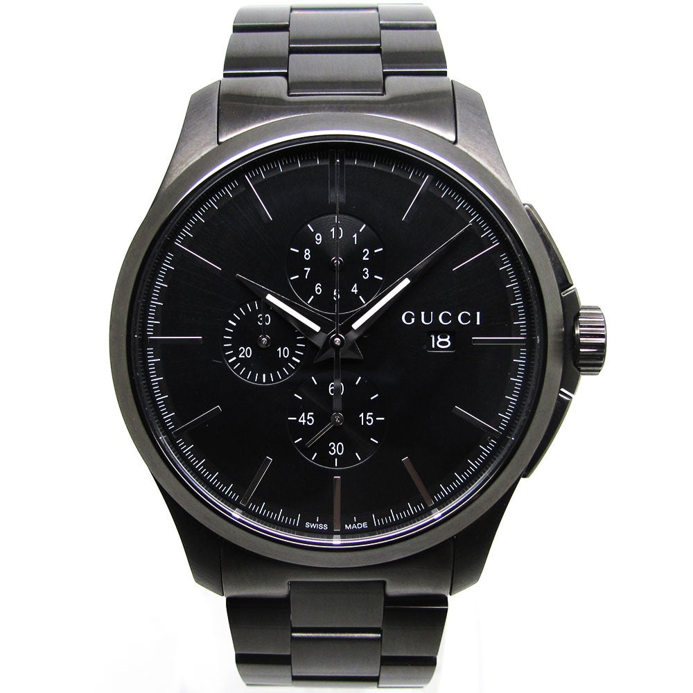 GUCCI グッチ 腕時計 Gタイムレス YA126274 126.2 クロノグラフ クォーツ メンズ 美品
