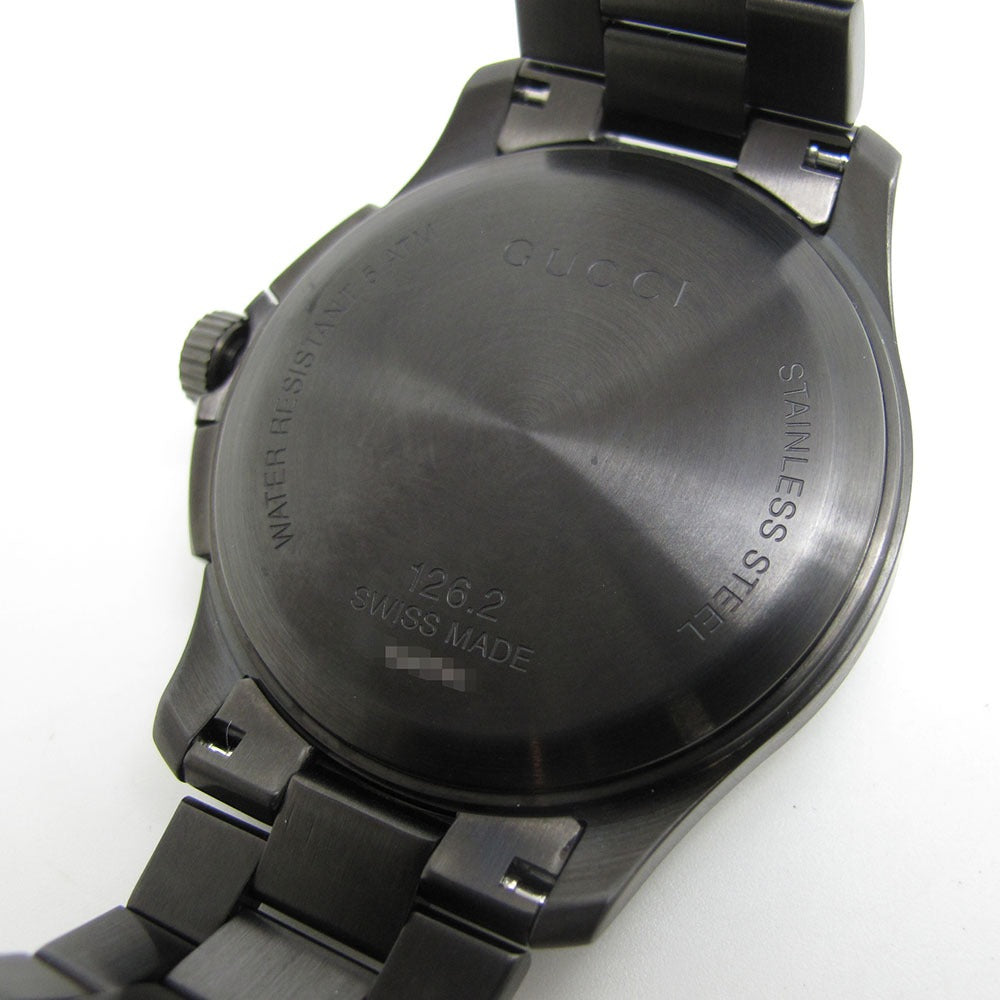 GUCCI グッチ 腕時計 Gタイムレス YA126274 126.2 クロノグラフ クォーツ メンズ 美品