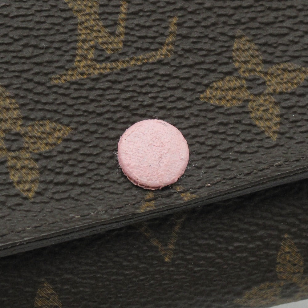 LOUIS VUITTON ルイ・ヴィトン キーケース ミュルティクレ6 ローズバレリーヌ 6連 イニシャル入り PVC レザー ブラウン ピンク モノグラム M61285