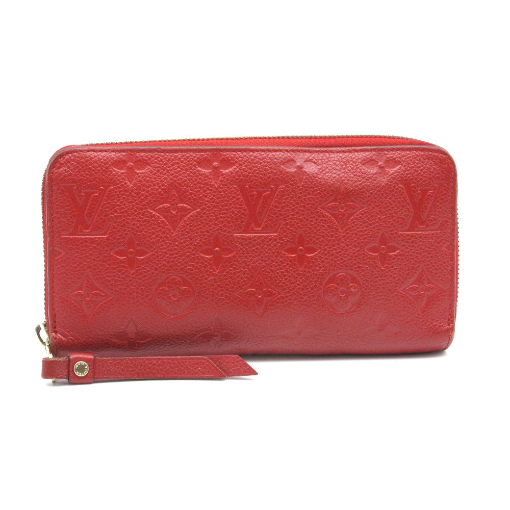 LOUIS VUITTON ルイ・ヴィトン 長財布 ジッピー ウォレット スリーズ ラウンドファスナー レザー レッド モノグラム アンプラント M60737