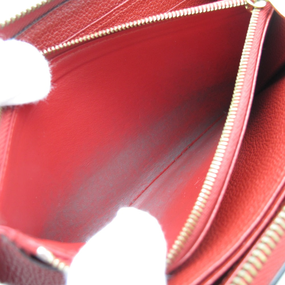 LOUIS VUITTON ルイ・ヴィトン 長財布 ジッピー ウォレット スリーズ ラウンドファスナー レザー レッド モノグラム アンプラント M60737