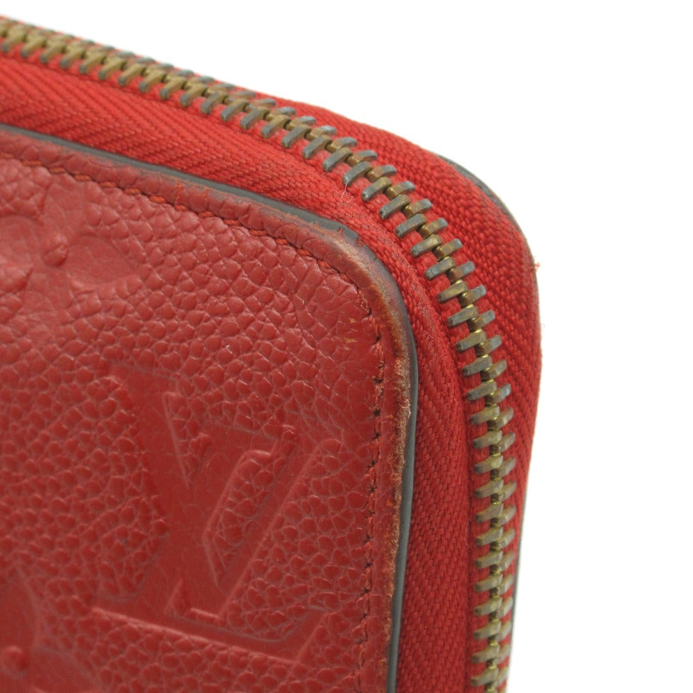 LOUIS VUITTON ルイ・ヴィトン 長財布 ジッピー ウォレット スリーズ ラウンドファスナー レザー レッド モノグラム アンプラント M60737