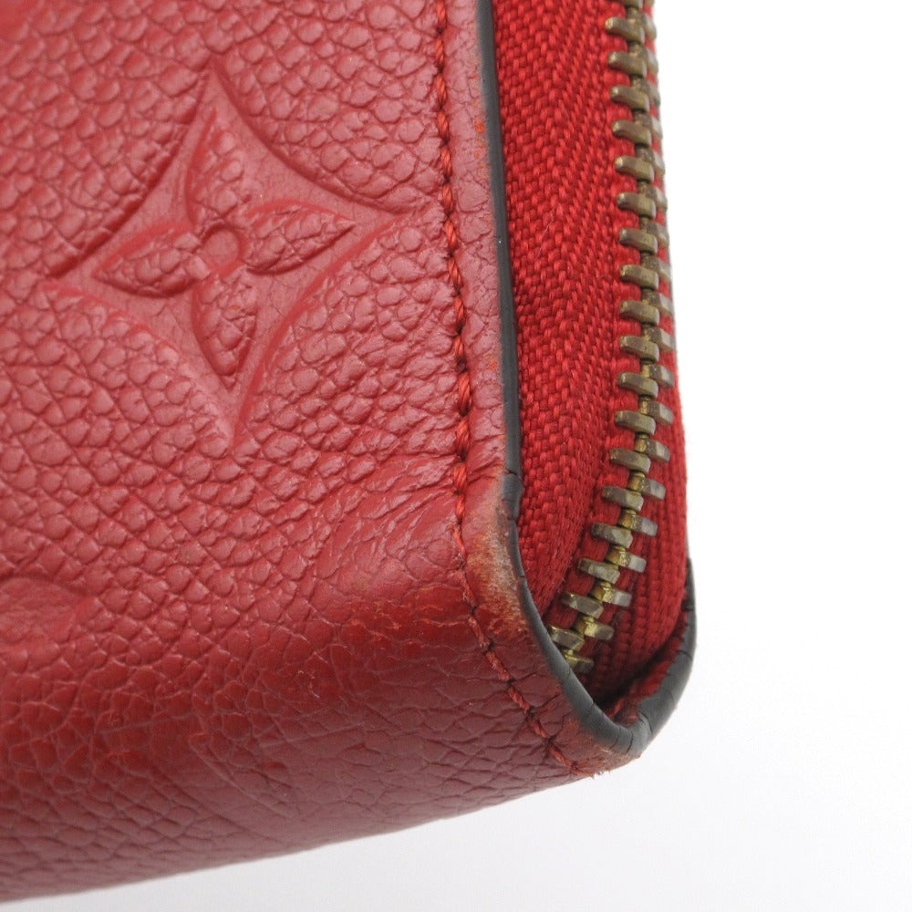 LOUIS VUITTON ルイ・ヴィトン 長財布 ジッピー ウォレット スリーズ ラウンドファスナー レザー レッド モノグラム アンプラント M60737