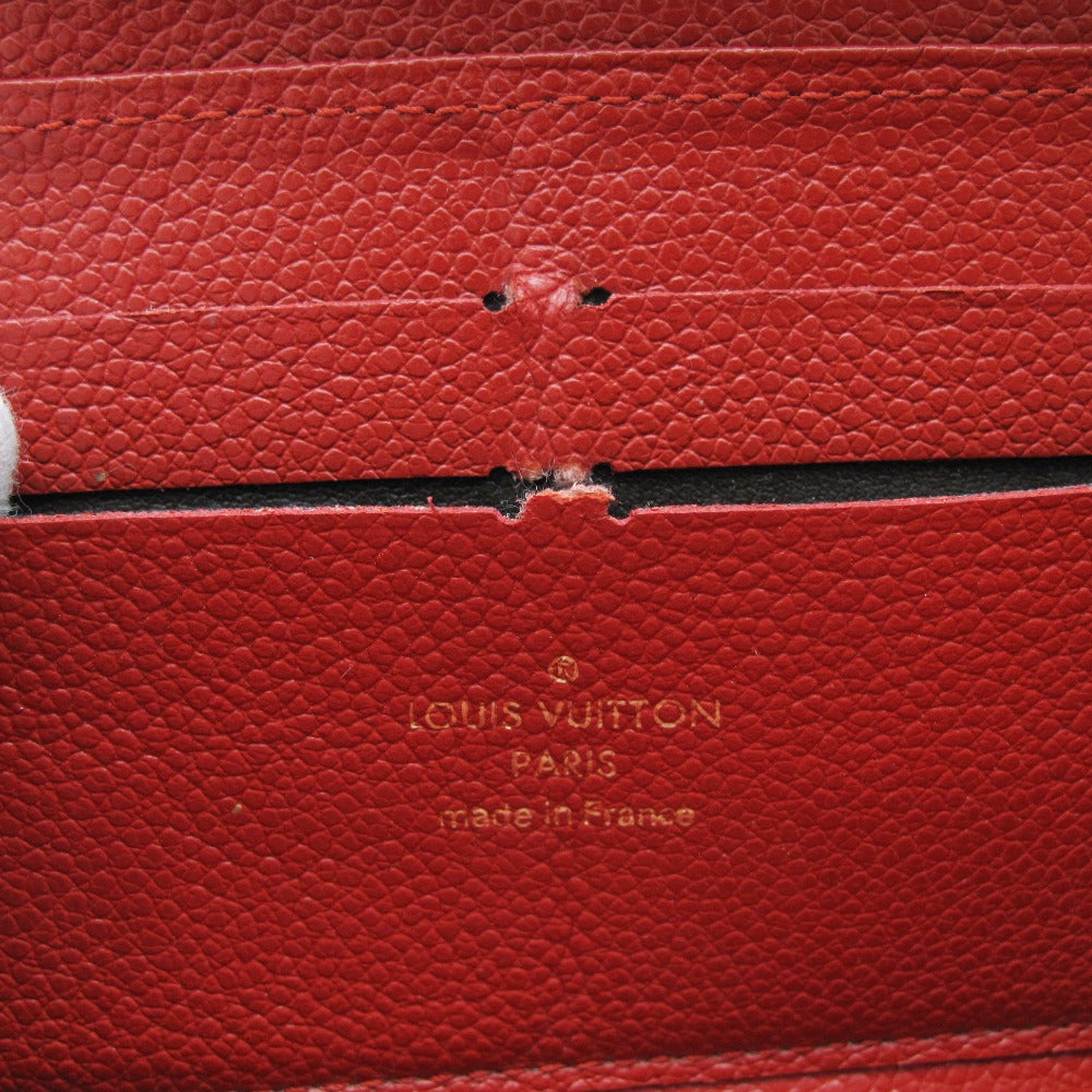 LOUIS VUITTON ルイ・ヴィトン 長財布 ジッピー ウォレット スリーズ ラウンドファスナー レザー レッド モノグラム アンプラント M60737