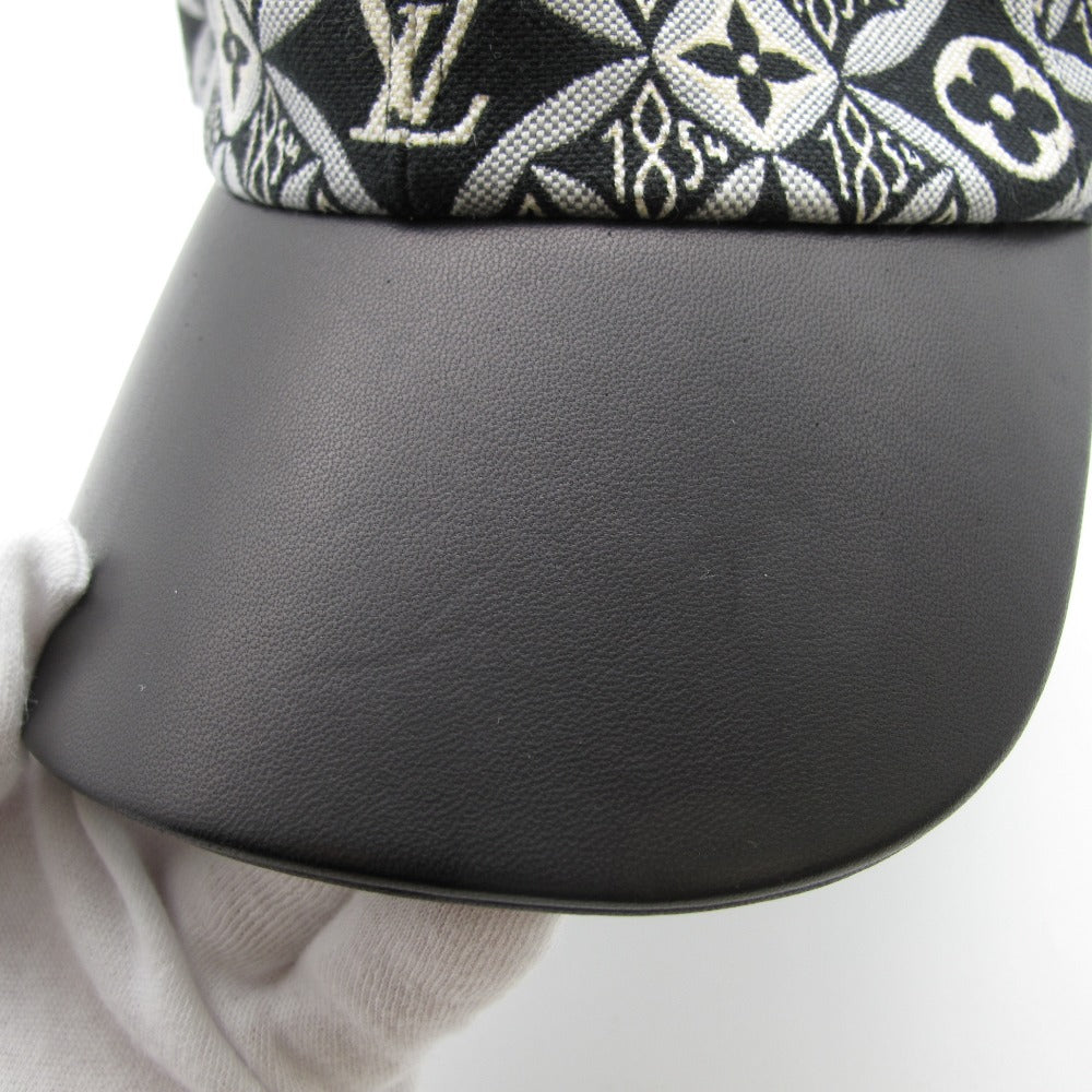 LOUIS VUITTON ルイ・ヴィトン 帽子 SINCE 1854 モノグラムフラワー キャップ Mサイズ キャンバス レザー MP2900 美品