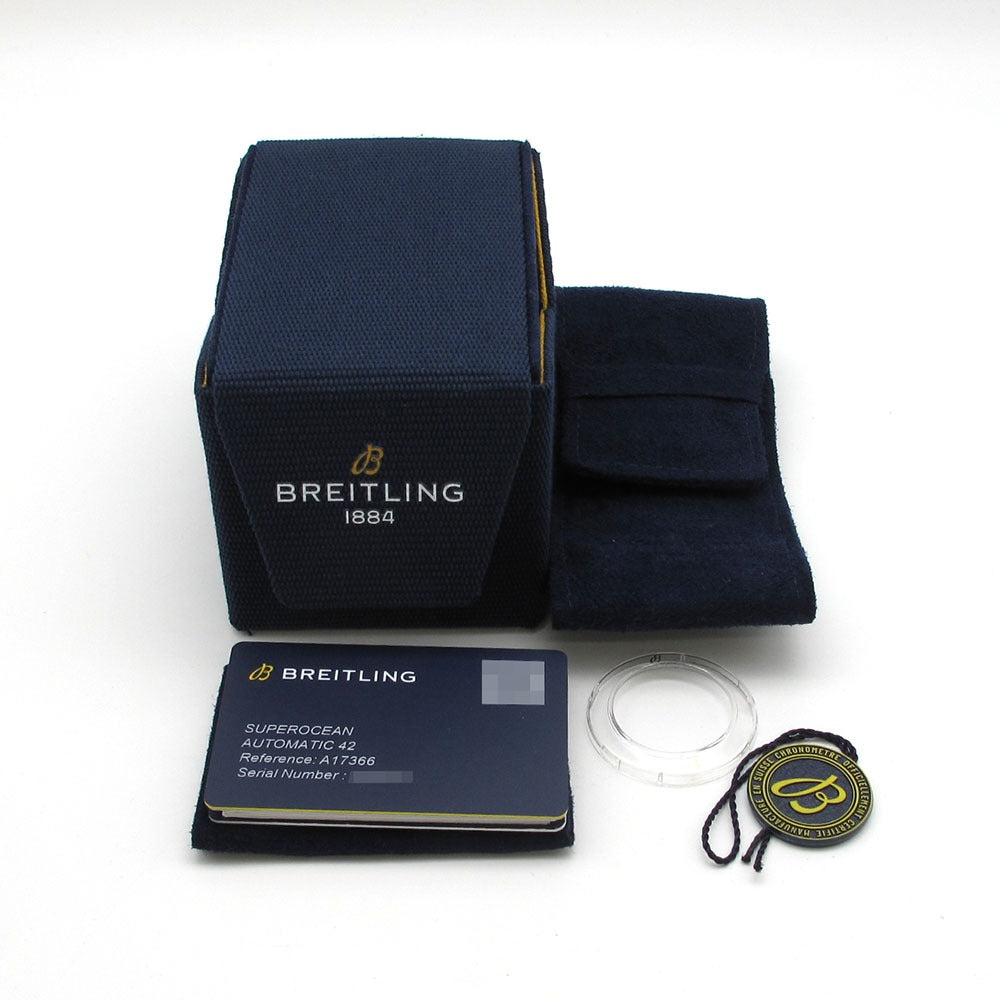 BREITLING ブライトリング 腕時計 スーパーオーシャン オートマティック 42 A17366 ブルー文字盤 SUPEROCEAN 美品