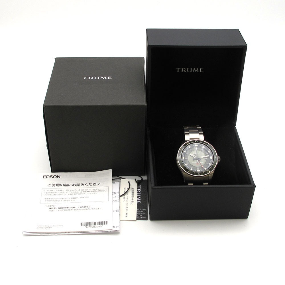 腕時計 TRUME TR-ME2007 ME25-UAA0 GMT リミテッド 自動巻発電式クォーツ 美品