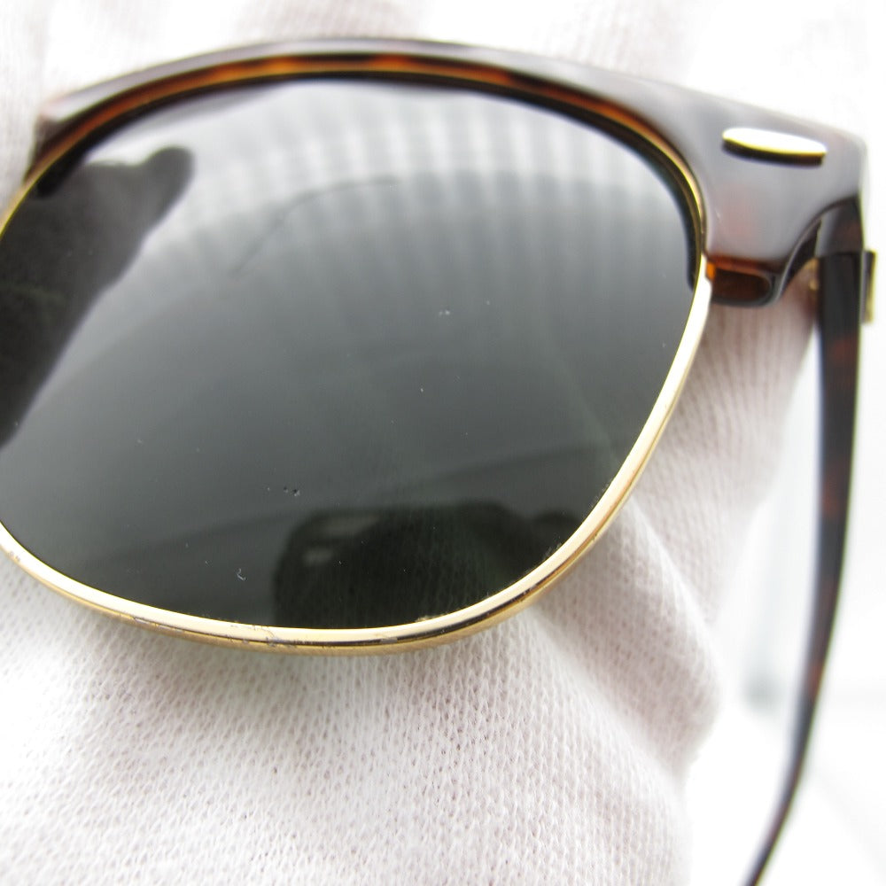 Ray-Ban レイバン サングラス CLUBMASTER クラブマスター UVカット べっ甲柄 トータス グリーンレンズ 51 21 145 RB3016 W0366