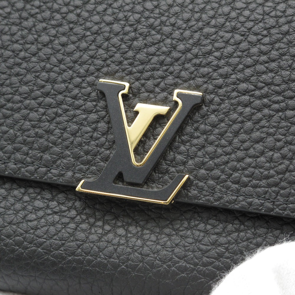 LOUIS VUITTON ルイ・ヴィトン 三つ折り財布 ポルトフォイユ カプシーヌ コンパクト トリヨンレザー レオパード柄 ノワール ウォレット M80795 未使用品