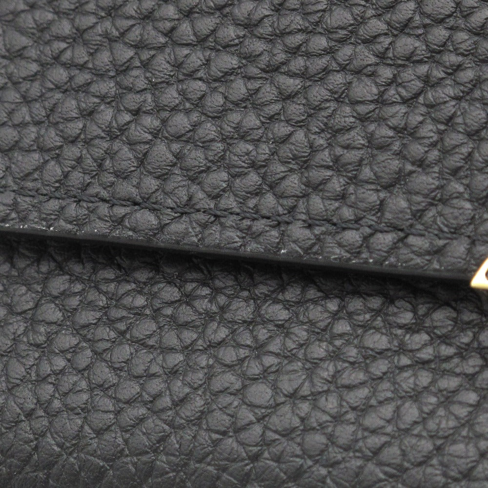 LOUIS VUITTON ルイ・ヴィトン 三つ折り財布 ポルトフォイユ カプシーヌ コンパクト トリヨンレザー レオパード柄 ノワール ウォレット M80795 未使用品