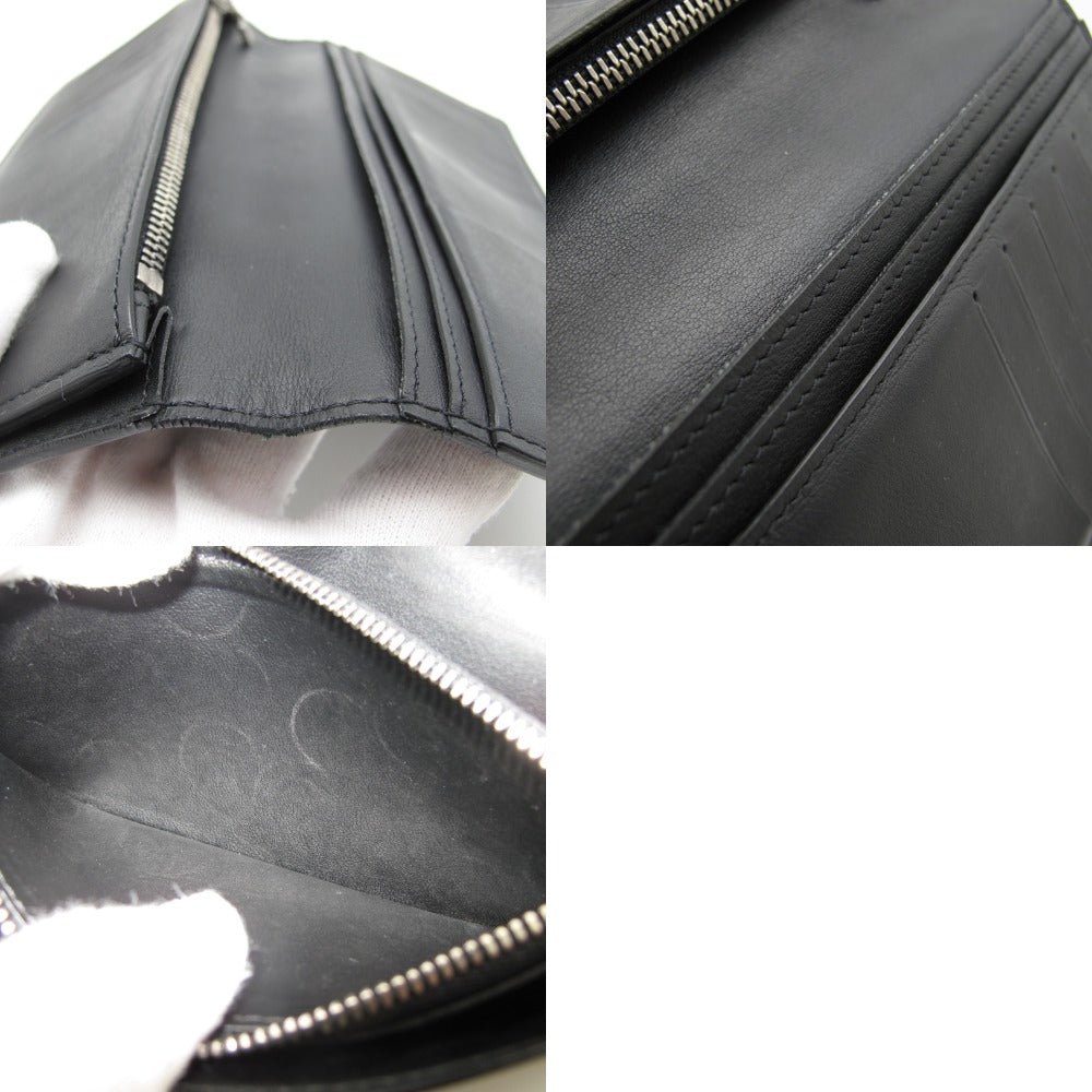 LOUIS VUITTON ルイ・ヴィトン 長財布 ポルトフォイユ ブラザ オニキス レザー ブラック メンズ イニシャル入り ダミエ アンフィニ N63010