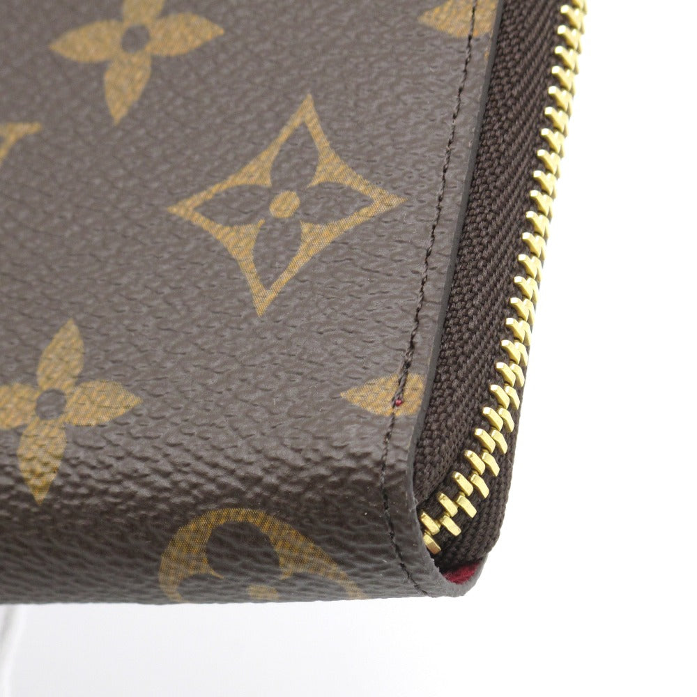 LOUIS VUITTON ルイ・ヴィトン 長財布 ポルトフォイユ クレマンス フューシャ ラウンドファスナー ジッピー ウォレット レディース モノグラム M60742 未使用品
