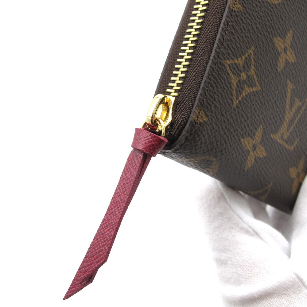 LOUIS VUITTON ルイ・ヴィトン 長財布 ポルトフォイユ クレマンス フューシャ ラウンドファスナー ジッピー ウォレット レディース モノグラム M60742 未使用品