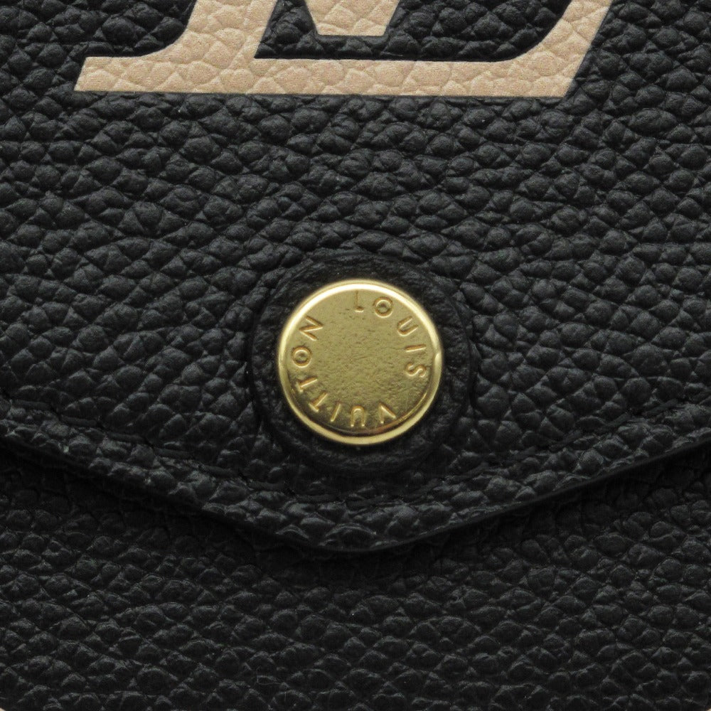 LOUIS VUITTON ルイ・ヴィトン 長財布 ポルトフォイユ サラ バイカラー モノグラム アンプラント ブラック ベージュ レザー 箱付き M80496 美品