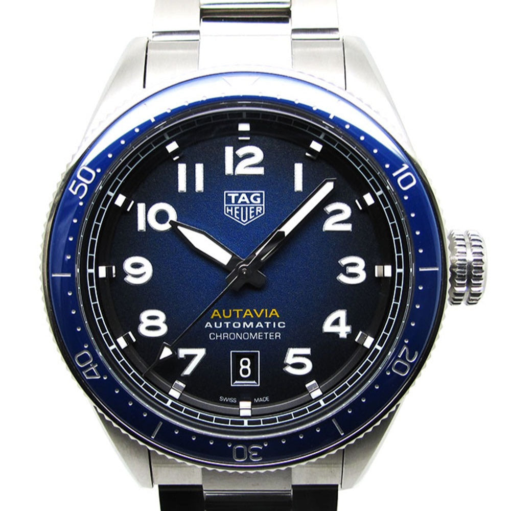 TAG HEUER タグホイヤー 腕時計 オータヴィア WBE5116.EB0173 ブルー文字盤 自動巻き 美品