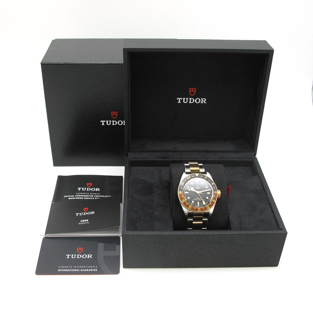 TUDOR チュードル 腕時計 ブラックベイ GMT S&G 79833MN M79833MN-0001 自動巻き HERITAGE BLACK BAY 未使用品
