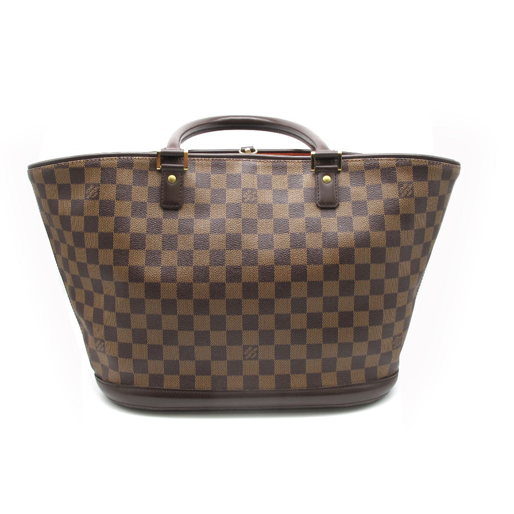 LOUIS VUITTON ルイ・ヴィトン トートバッグ マノスクGM ハンドバッグ ポーチ付き PVC レザー レディース ダミエ N51120 美品
