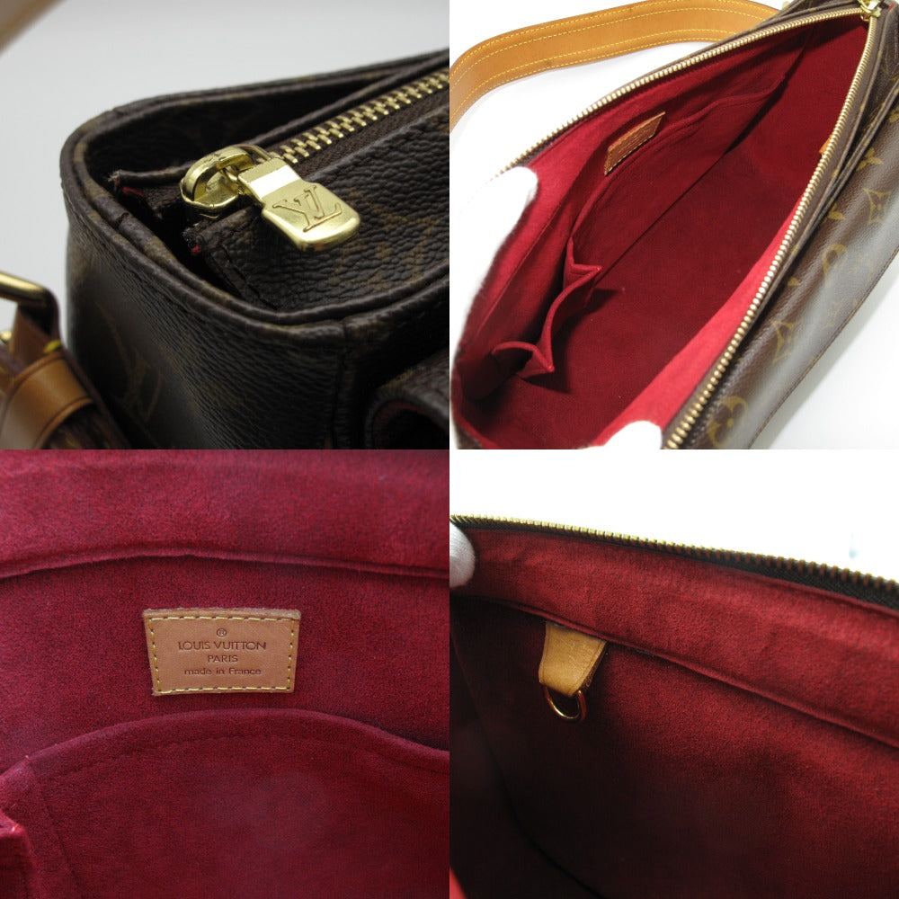 LOUIS VUITTON ルイ・ヴィトン ショルダーバッグ ヴィバ シテGM PVC レザー レディース モノグラム M51163 美品